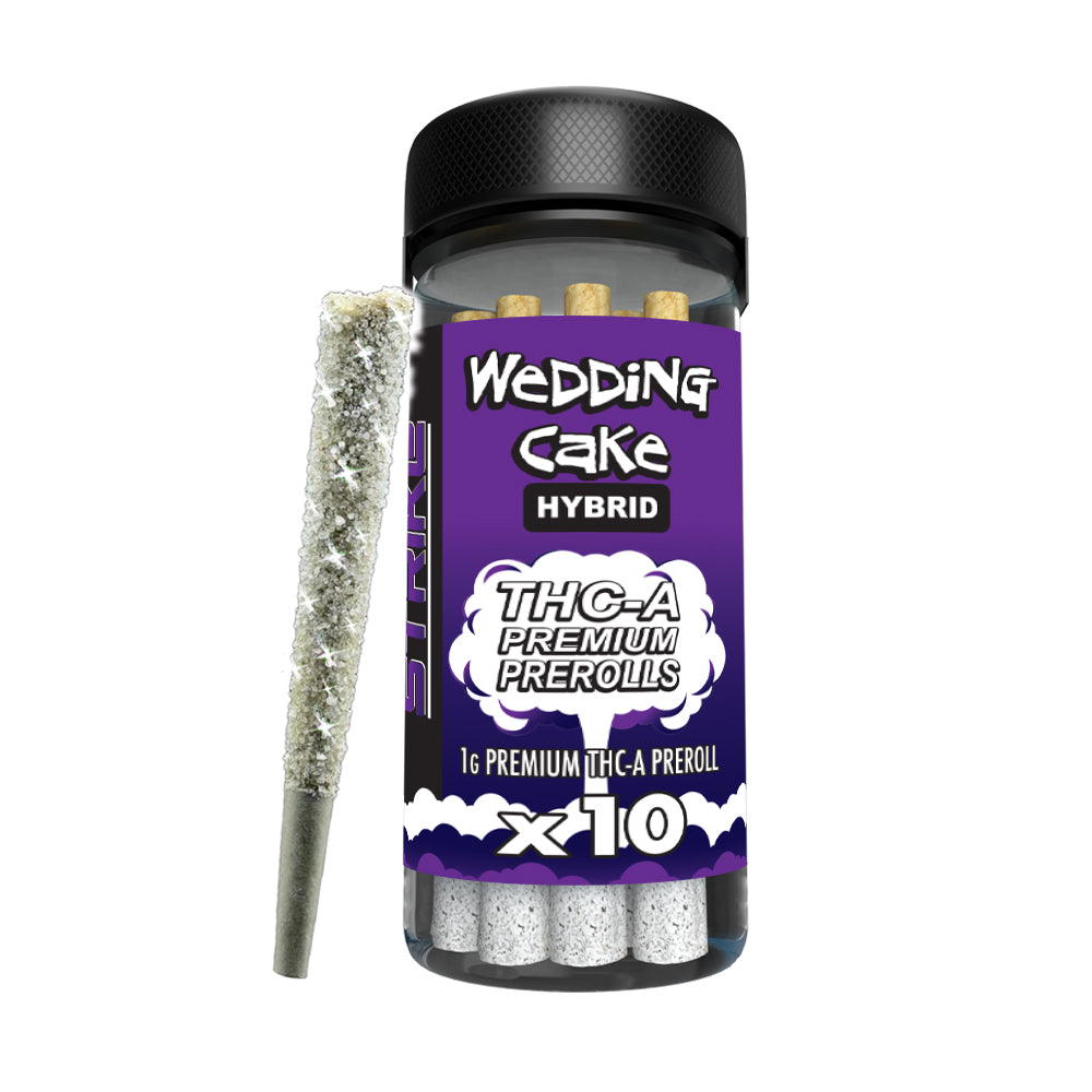 STRIKE 10CT JAR 1G PRE ROLL HYBRID- WEDDING CAKE