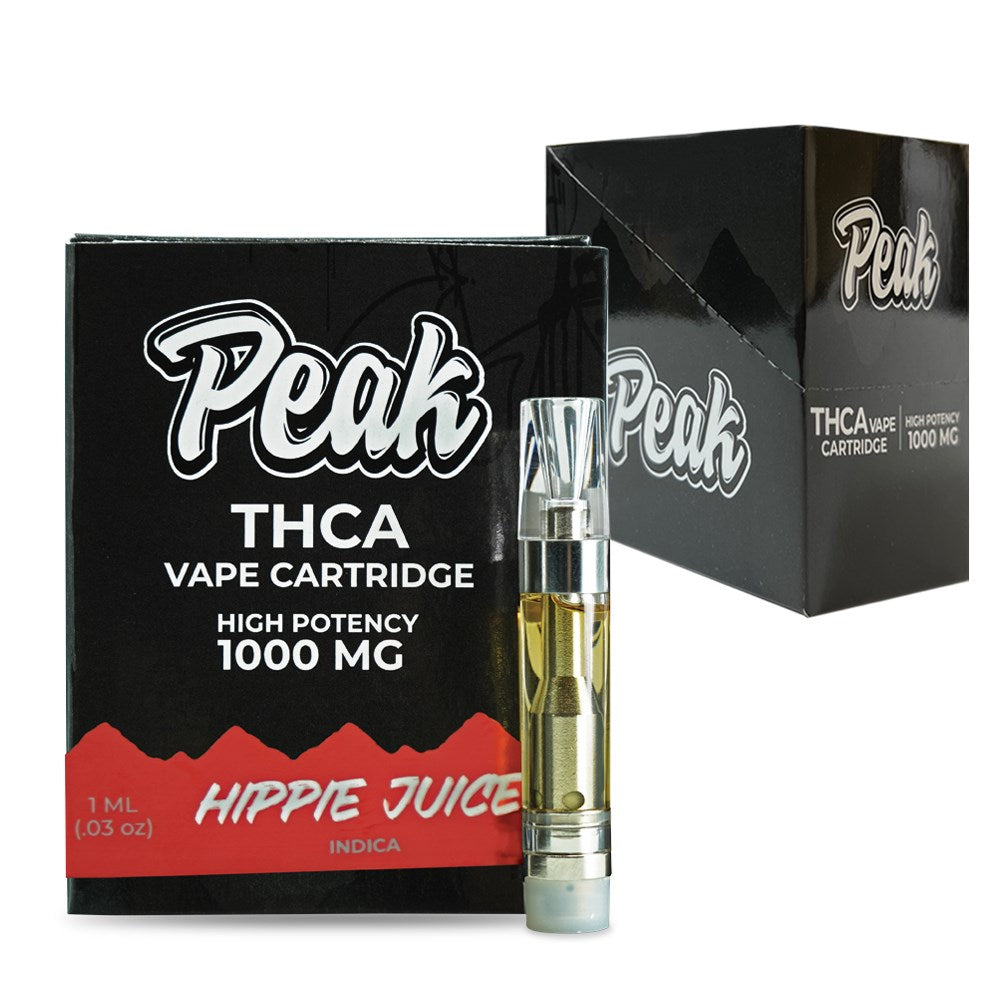PEAK THCA 1ML VAPE CARTRIDGE INDICA - HIPPIE JUICE