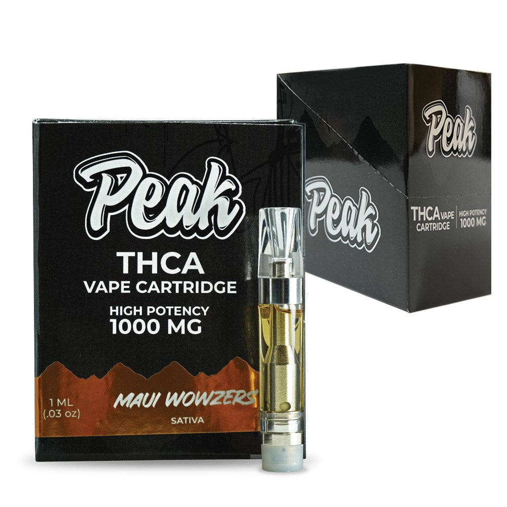 PEAK THCA 1ML VAPE CARTRIDGE SATIVA - MAUI WOWZERS
