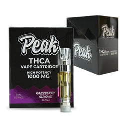PEAK THCA 1ML VAPE CARTRIDGE SATIVA - RAZZBERRY SLUSHIE