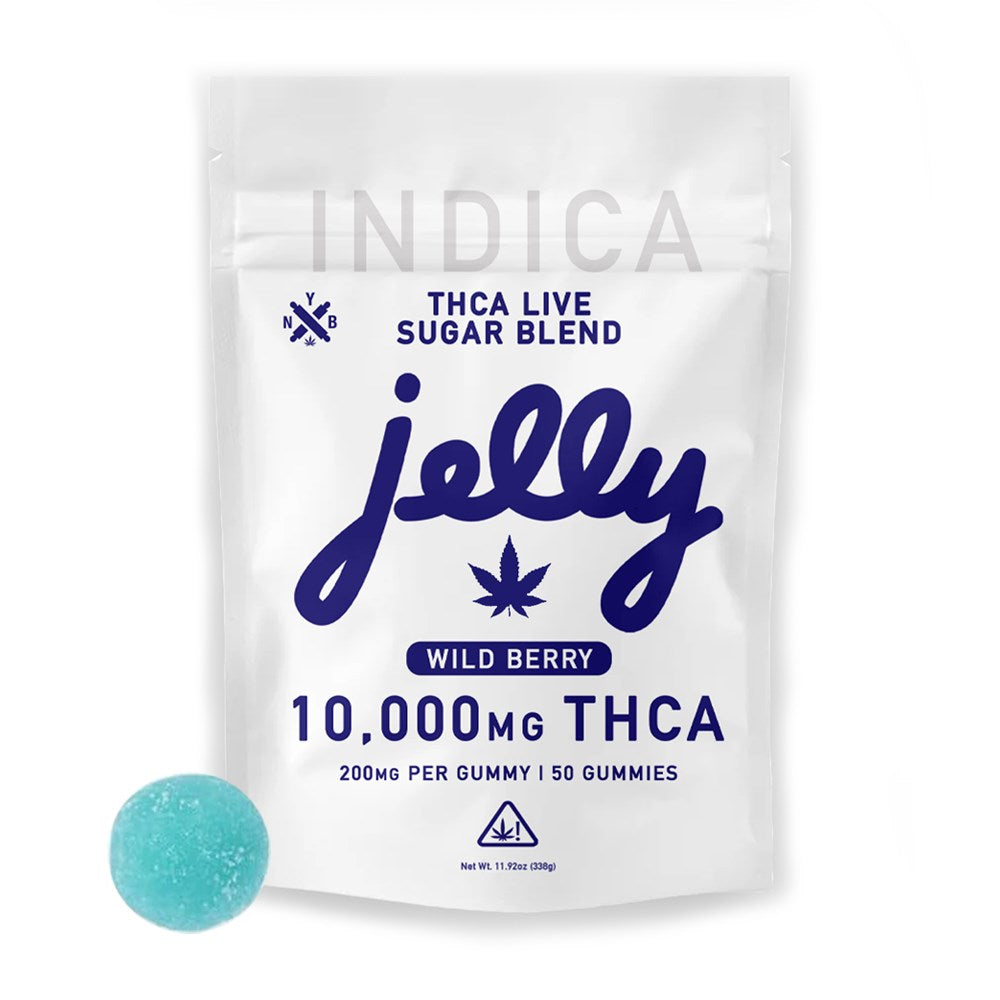 JELLY THCA 10000MG GUMMIES INDICA - WILD BERRY