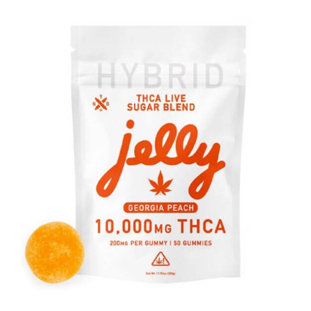 JELLY THCA 10000MG GUMMIES HYBRID - GEORGIA PEACH