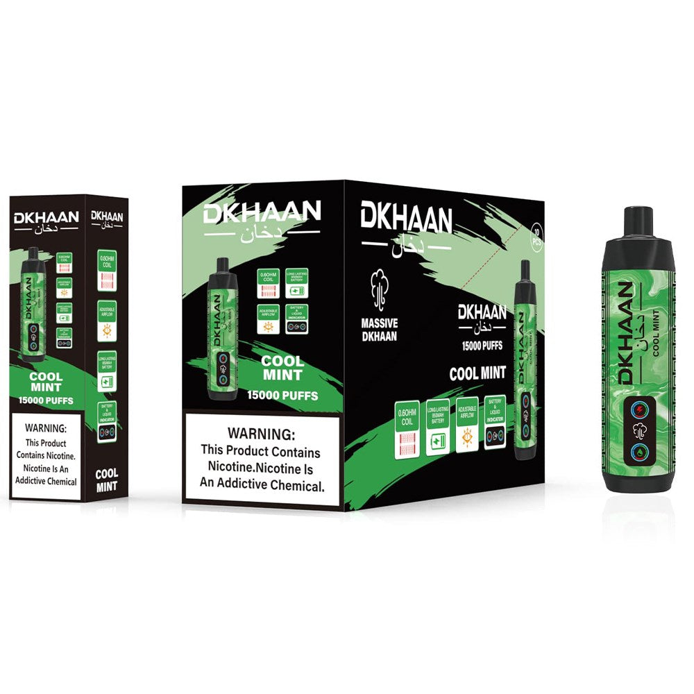 DKHAAN 5% NIC 15000PUFFS DISPOSABLE -COOL MINT