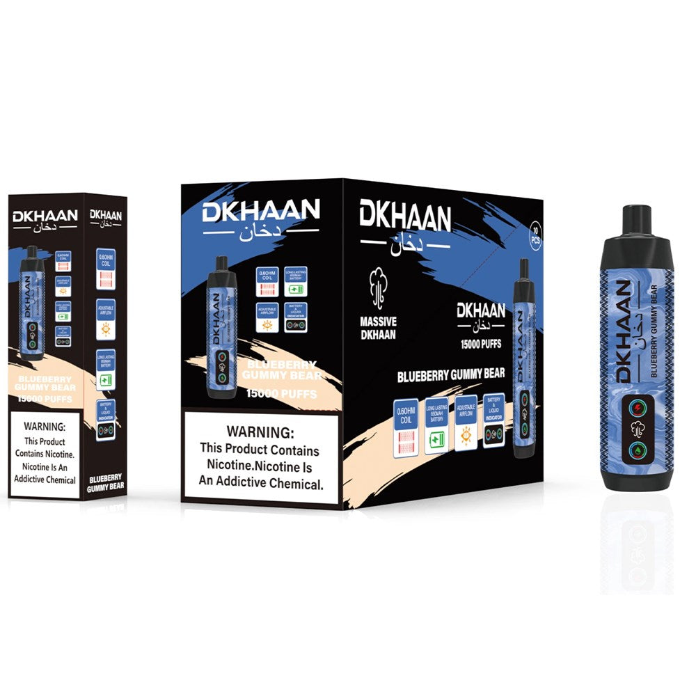 DKHAAN 5% NIC 15000PUFFS DISPOSABLE - BLUEBERRY GUMMY BEAR