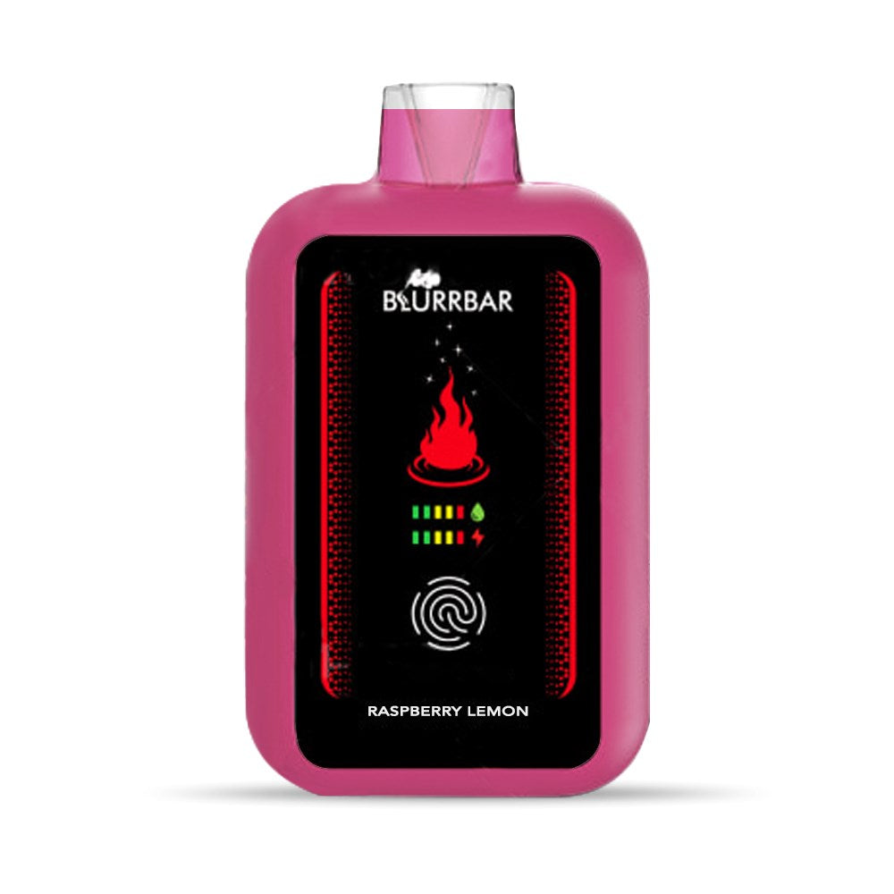 BLURRBAR 5% NIC 18000PUFFS DISPOSABLE - RASPBERRY LEMON
