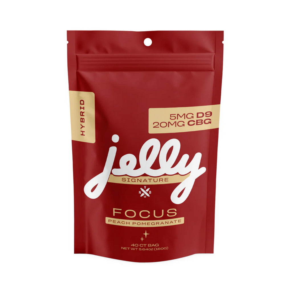 JELLY SIGNATURE 5MG D9THC/20MG CBD/CBN GUMMIES HYBRID - PEACH POMEGRANATE