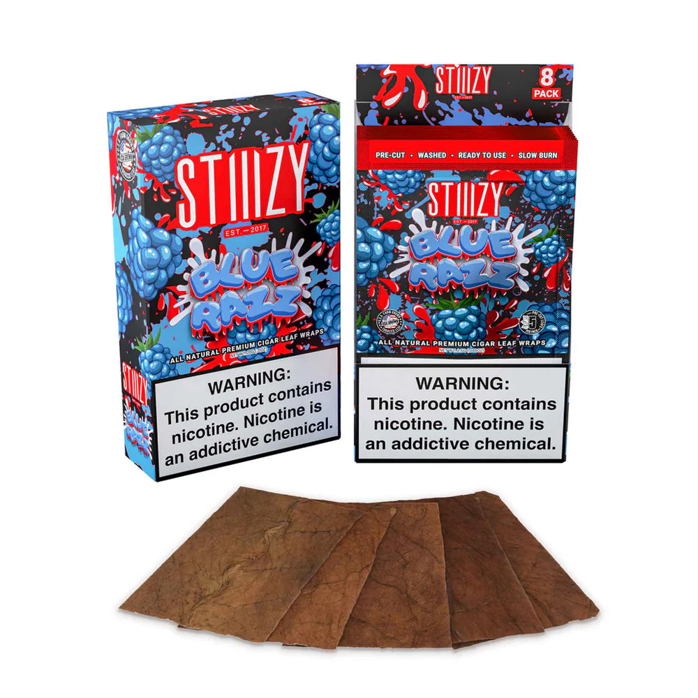 STIIIZY CIG LEAF WRAPS - BLUE RAZZ