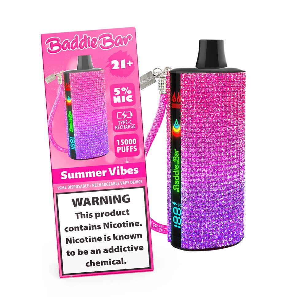 BADDIE BAR 5% NIC 15000PUFFS DISPOSABLE - SUMMER VIBES