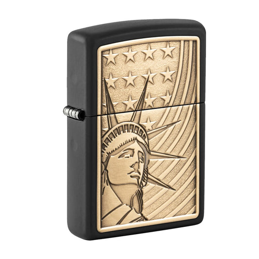 ZIPPO 218 LIBERTY & FLAG EMBLEM DESIGN LIGHTER