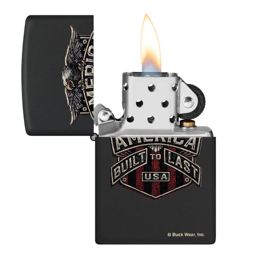 ZIPPO 218 BUCK WEAR BUILT TO LAST DESIGN LIGHTER