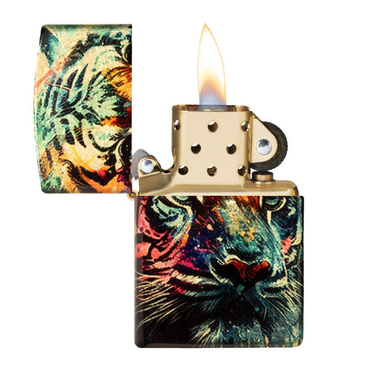 ZIPPO 48458 COLORFUL TIGER DESIGN LIGHTER
