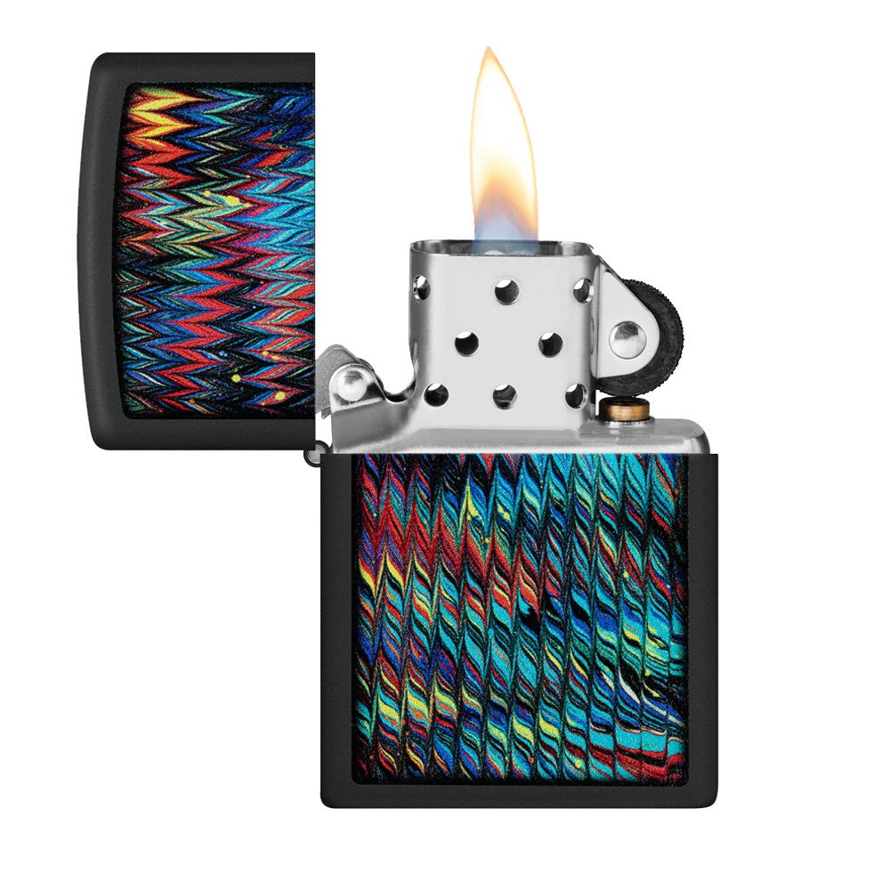 ZIPPO 218 PATTERN PAINT DESIGN LIGHTER
