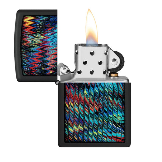 ZIPPO 218 PATTERN PAINT DESIGN LIGHTER