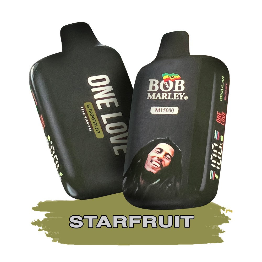 BOB MARLEY 0%NIC 15000 PUFFS DISPOSABLE - STARFRUIT