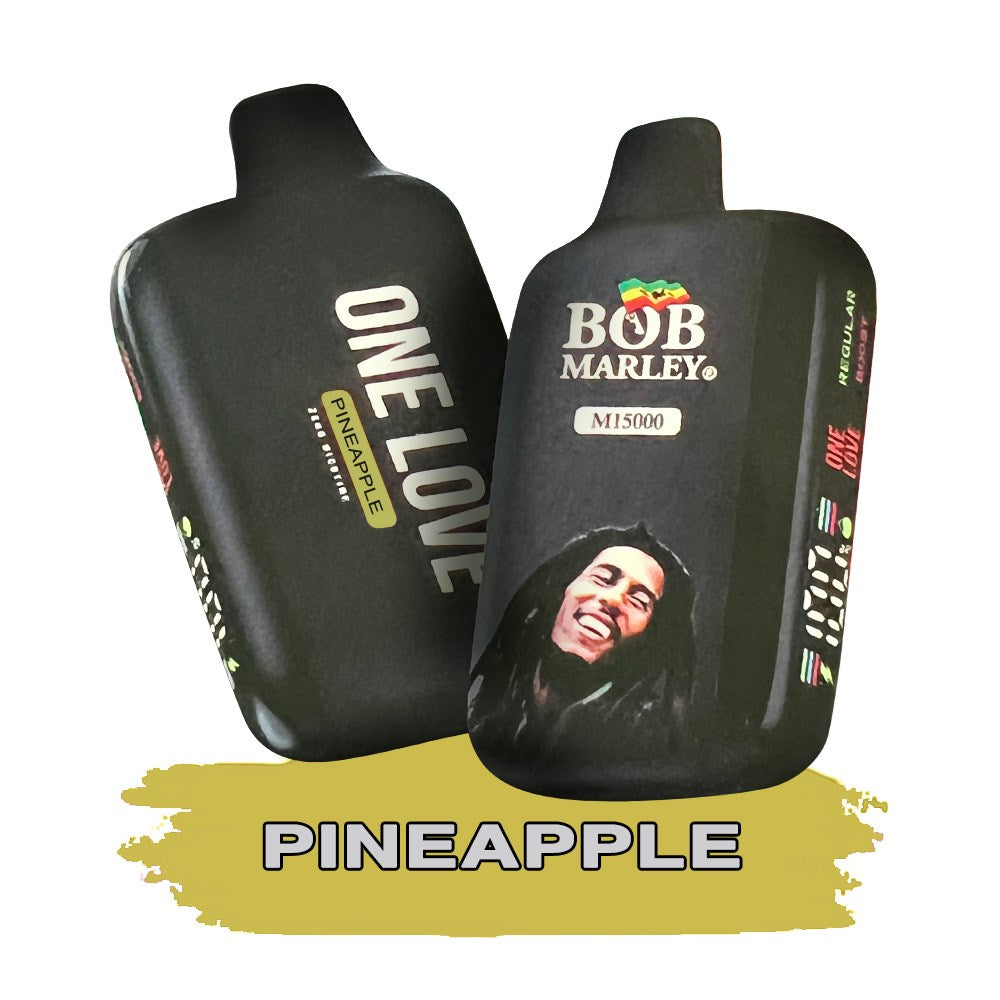 BOB MARLEY 0%NIC 15000 PUFFS DISPOSABLE - PINEAPPLE