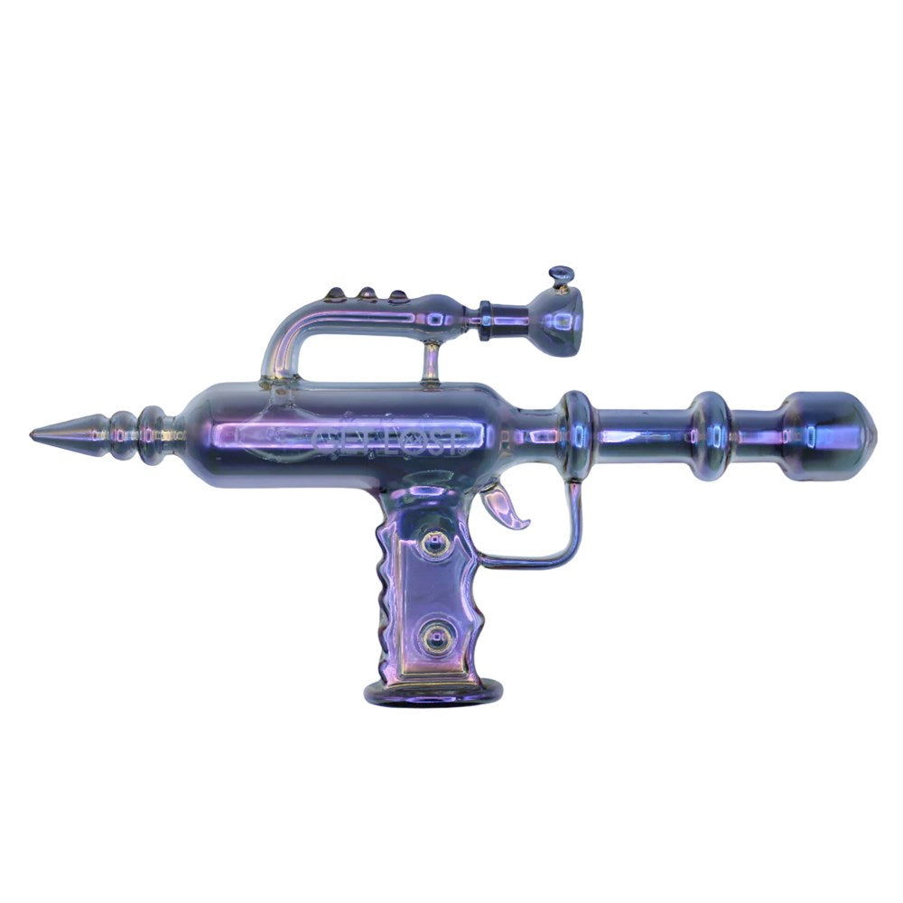 GET LOST RAY GUN GLASS WATER PIPE - PURPLE