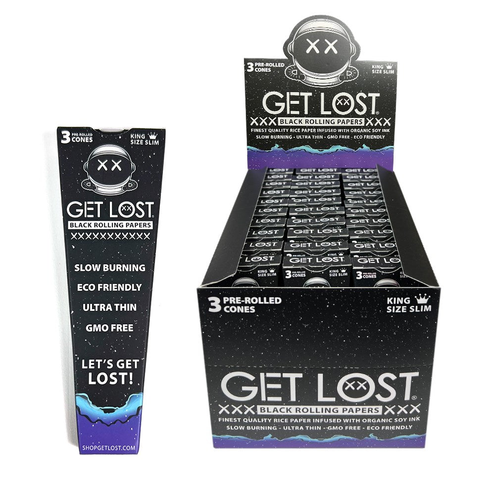 GET LOST KS BLACK PRE ROLLED CONES