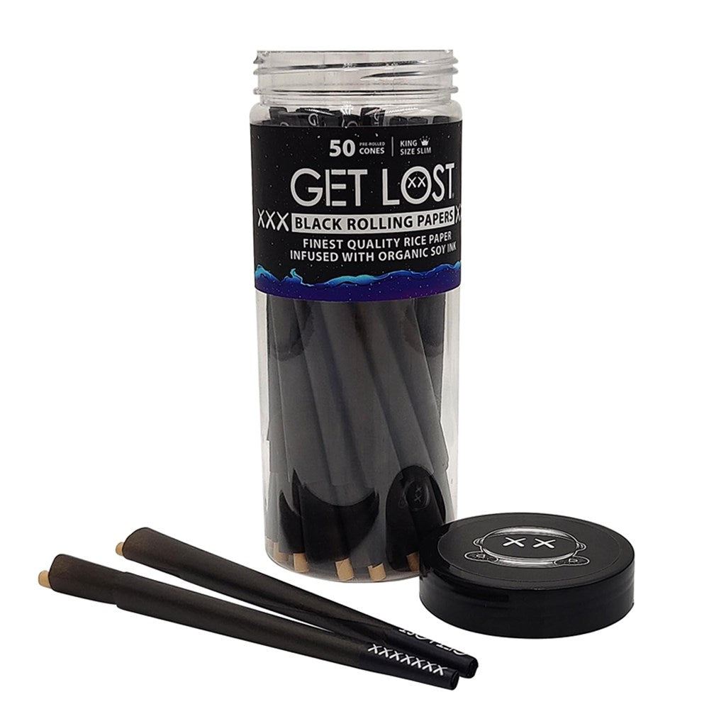GET LOST BLACK KS PRE ROLLED CONES