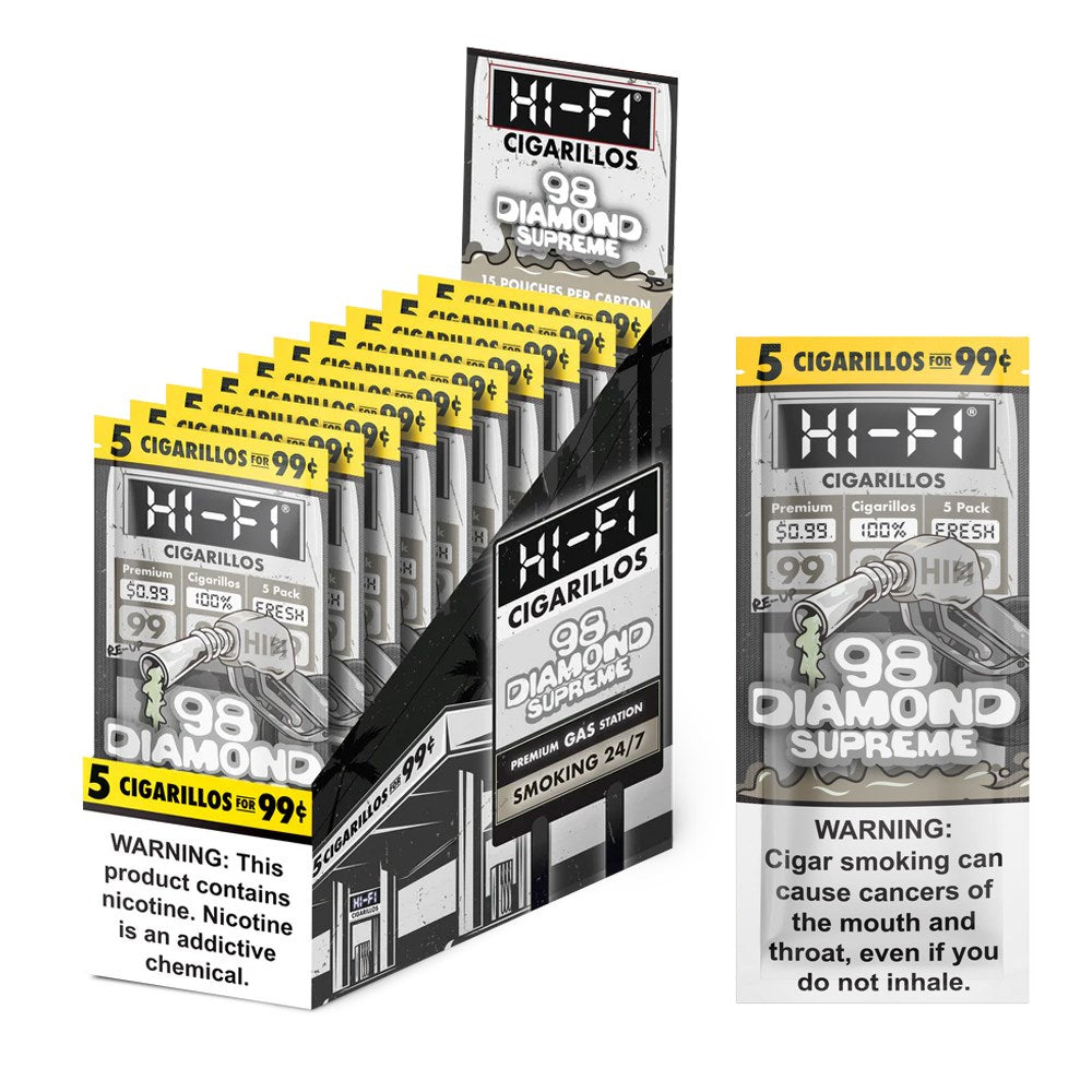 HI - FI CIGARILLOS WRAP 5CT/$0.99 - DIAMOND SUPREME