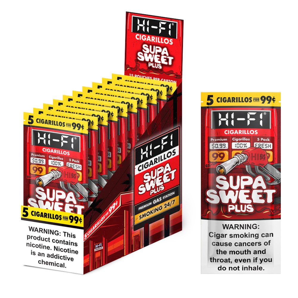 HI - FI CIGARILLOS WRAP 5CT/$0.99 - SUPA SWEET PLUS