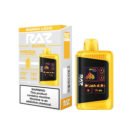 RAZ 5% 25000PUFF DISPOSABLE- MANGO LOCO