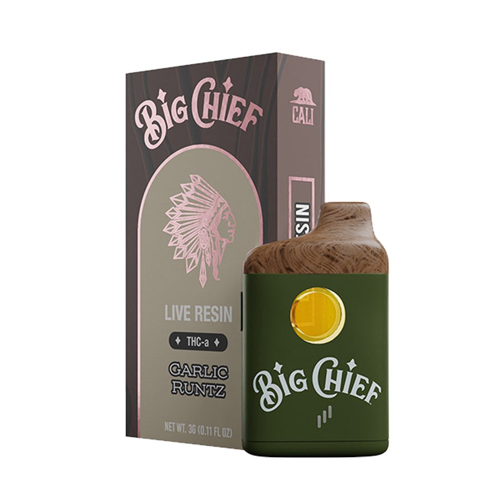 BIG CHIEF THCA 3G DISPOSABLE HYBRID - GARLIC RUNTZ