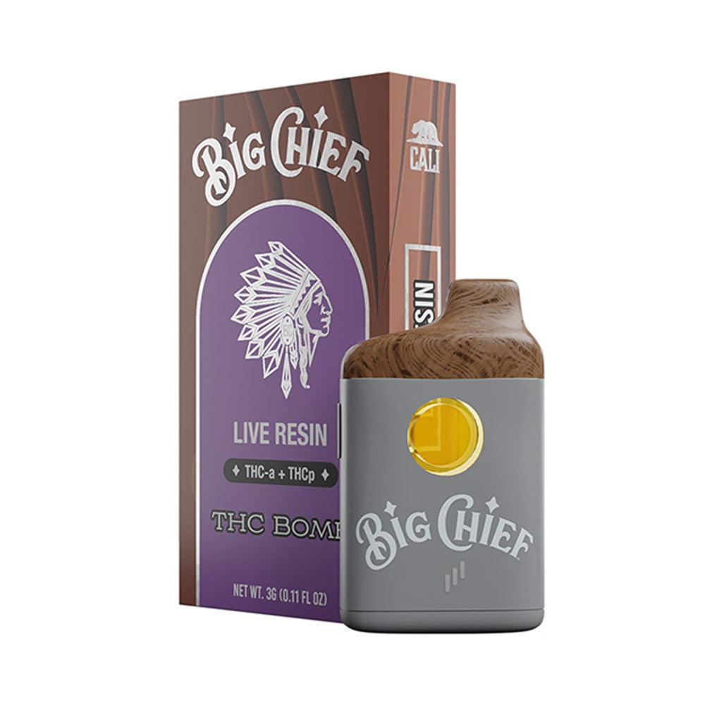 BIG CHIEF THCA /THCP 3G DISPOSABLE INDICA- THC BOMB