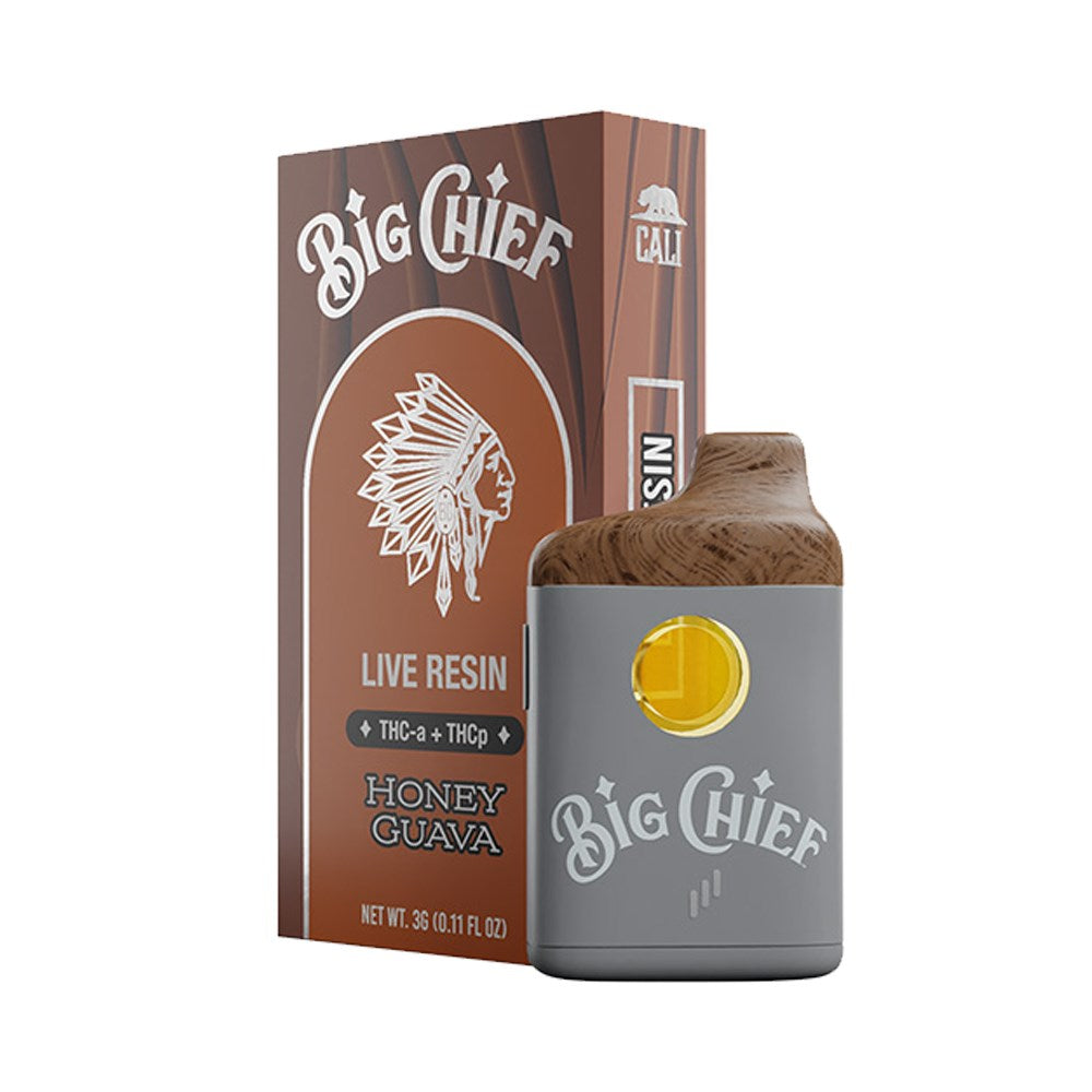 BIG CHIEF THCA /THCP 3G DISPOSABLE SATIVA - HONEY GUAVA