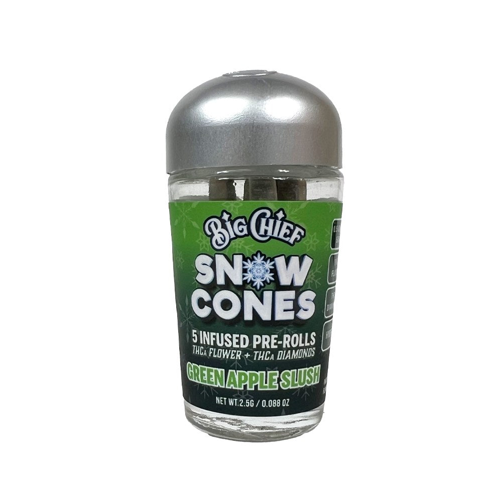 BIG CHIEF THCA 0.5G CONES - GREEN APPLE SLUSH