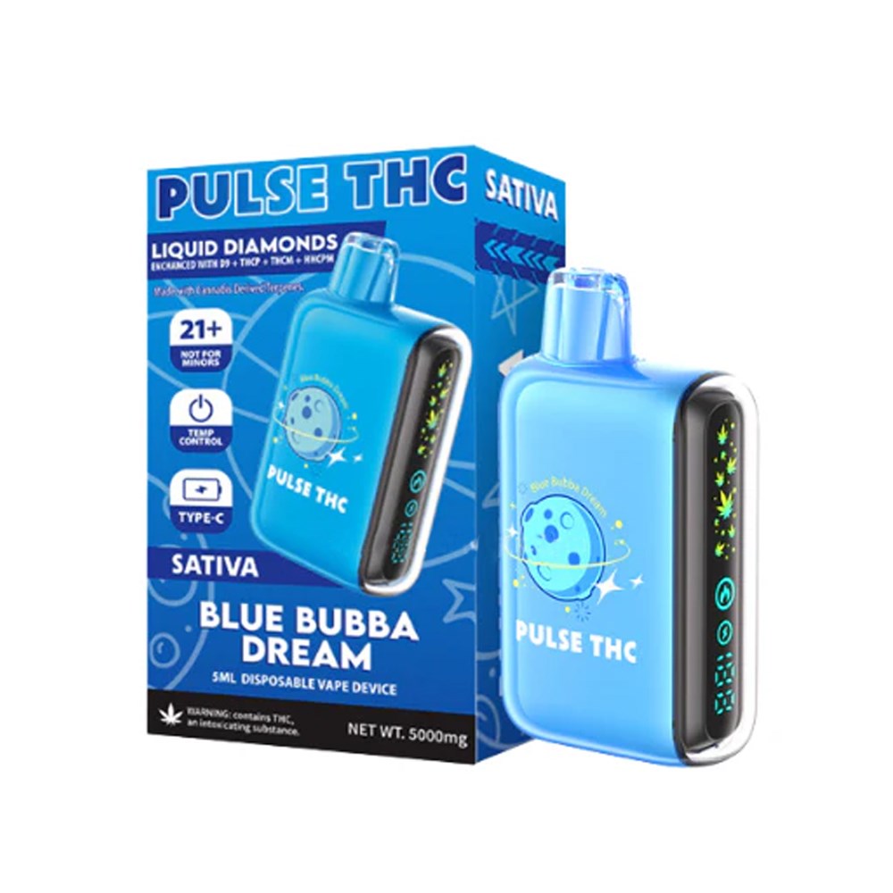 PULSE THCA BLEND 5ML DISPOSABLE INDICA - BLUE BUBBA DREAM