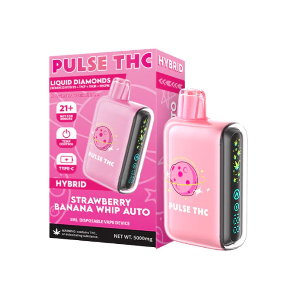 PULSE THCA BLEND 5ML DISPOSABLE SATIVA - STRAW BANANA WHIP