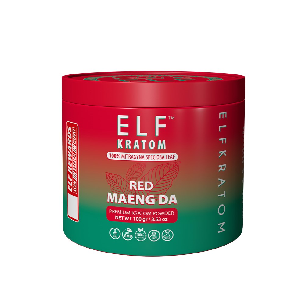 ELF KRATOM 100G POWDER - RED MAENG DA