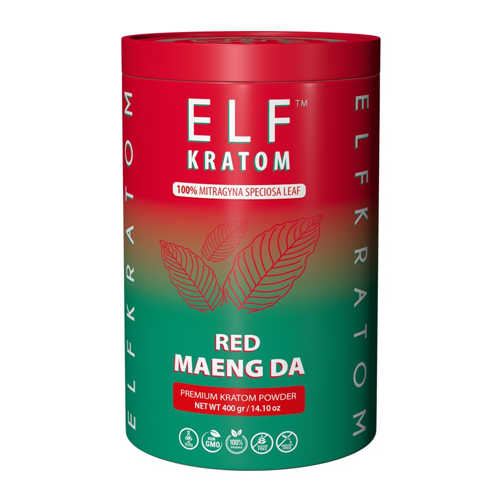 ELF KRATOM 400G POWDER - RED MAENG DA