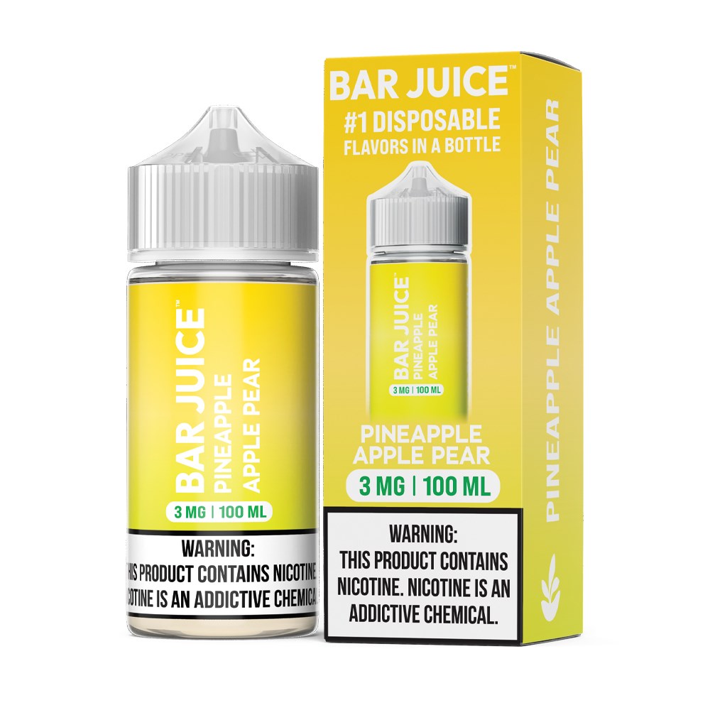 BAR 100ML JUICE 3MG - PINEAPPLE APPLE PEAR