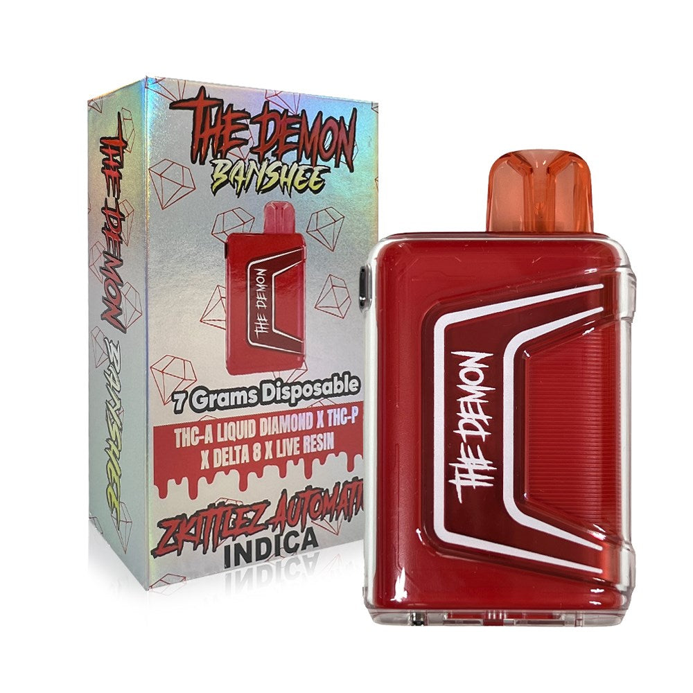 THE DEMON BANSHEE BLEND 7G DISPOSABLE INDICA - ZKITTLES AUTOMATIC