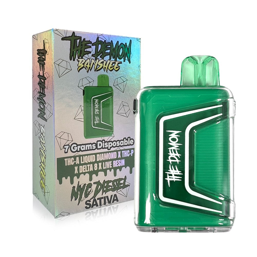THE DEMON BANSHEE BLEND 7G DISPOSABLE SATIVA - NYC DIESEL