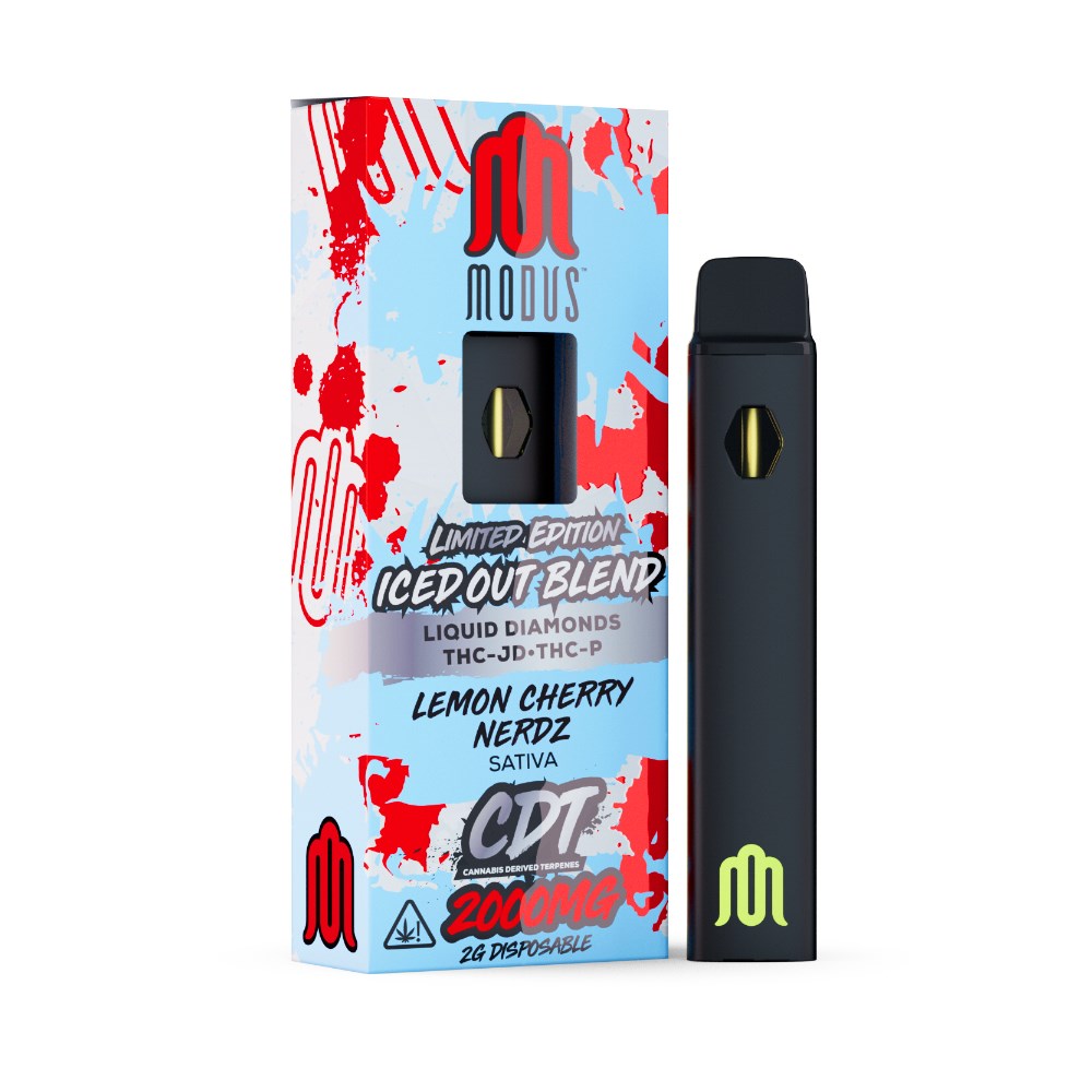 MODUS ICED OUT LE SLIM BLEND 2G DISPOSABLE SATIVA - LEMON CHERRY NERZ