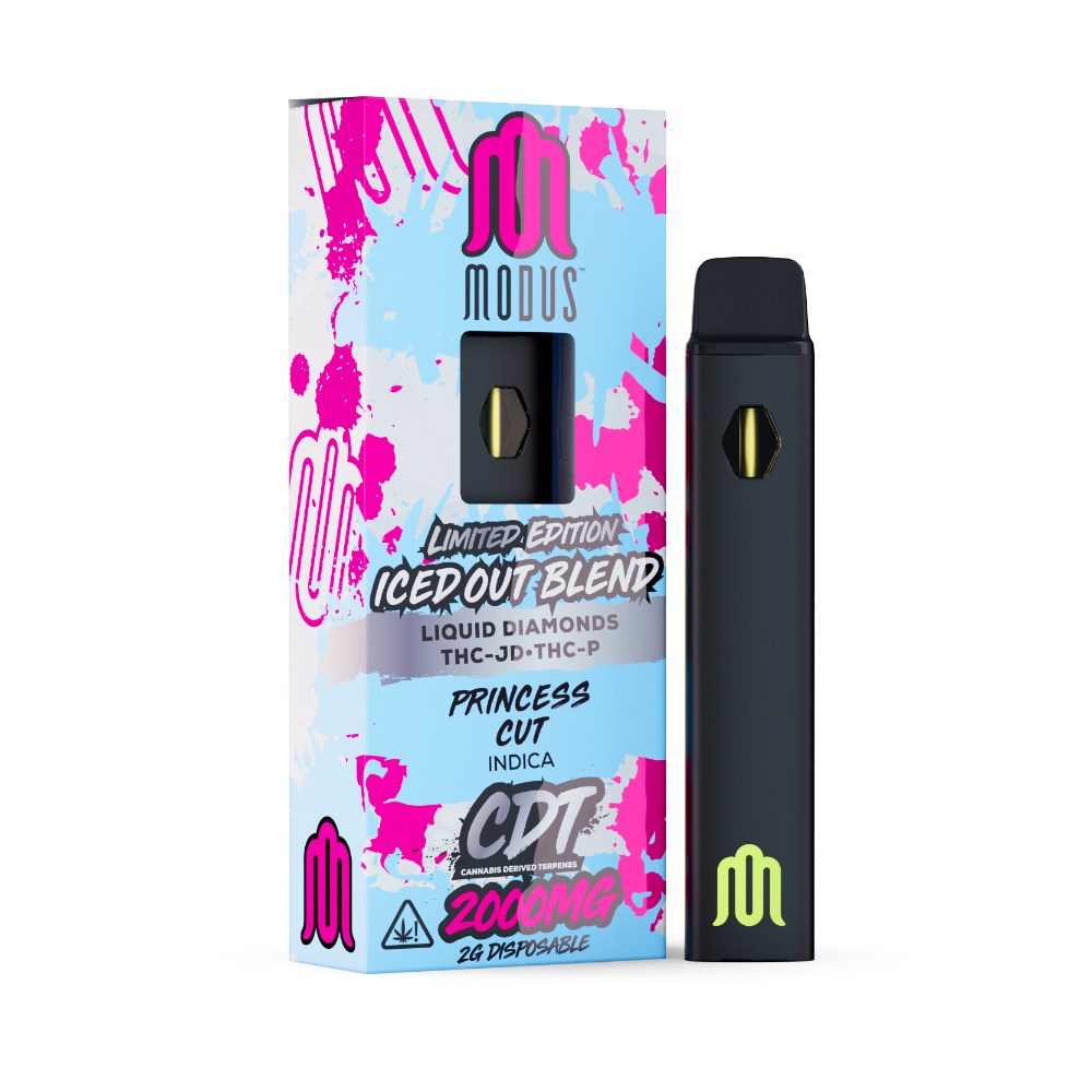 MODUS ICED OUT LE SLIM BLEND 2G DISPOSABLE INDICA - PRINCESS CUT