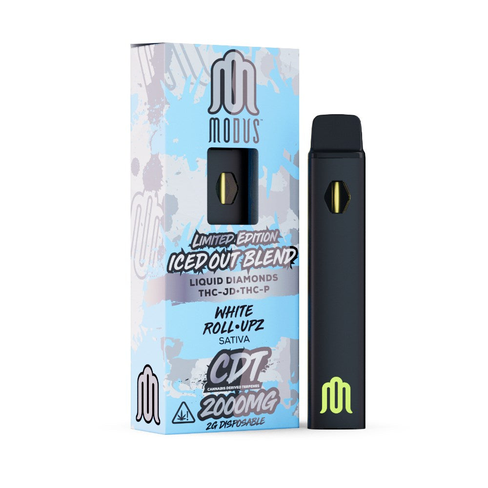 MODUS ICED OUT LE SLIM BLEND 2G DISPOSABLE SATIVA - WHITE ROLL UPZ