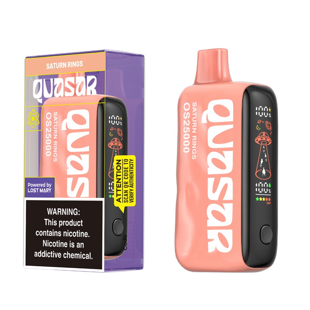 QUASAR 5%NIC OS25000 DISPOSABLE - SATURN RINGS