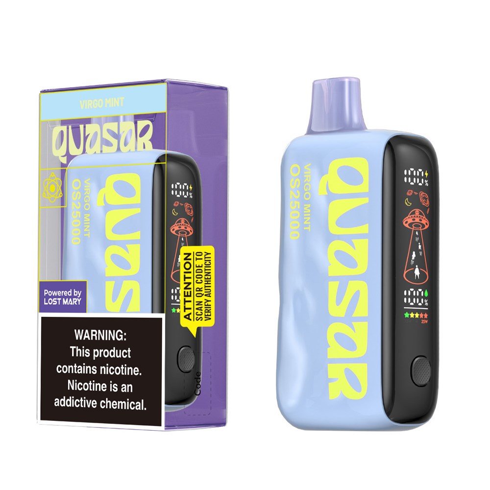 QUASAR 5%NIC OS25000 DISPOSABLE - VIRGO MINT