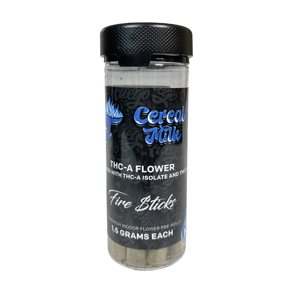 FUEGO FIRE STICK THCA/THCP 1.5G 15CT PRE ROLLS - CEREAL MILK