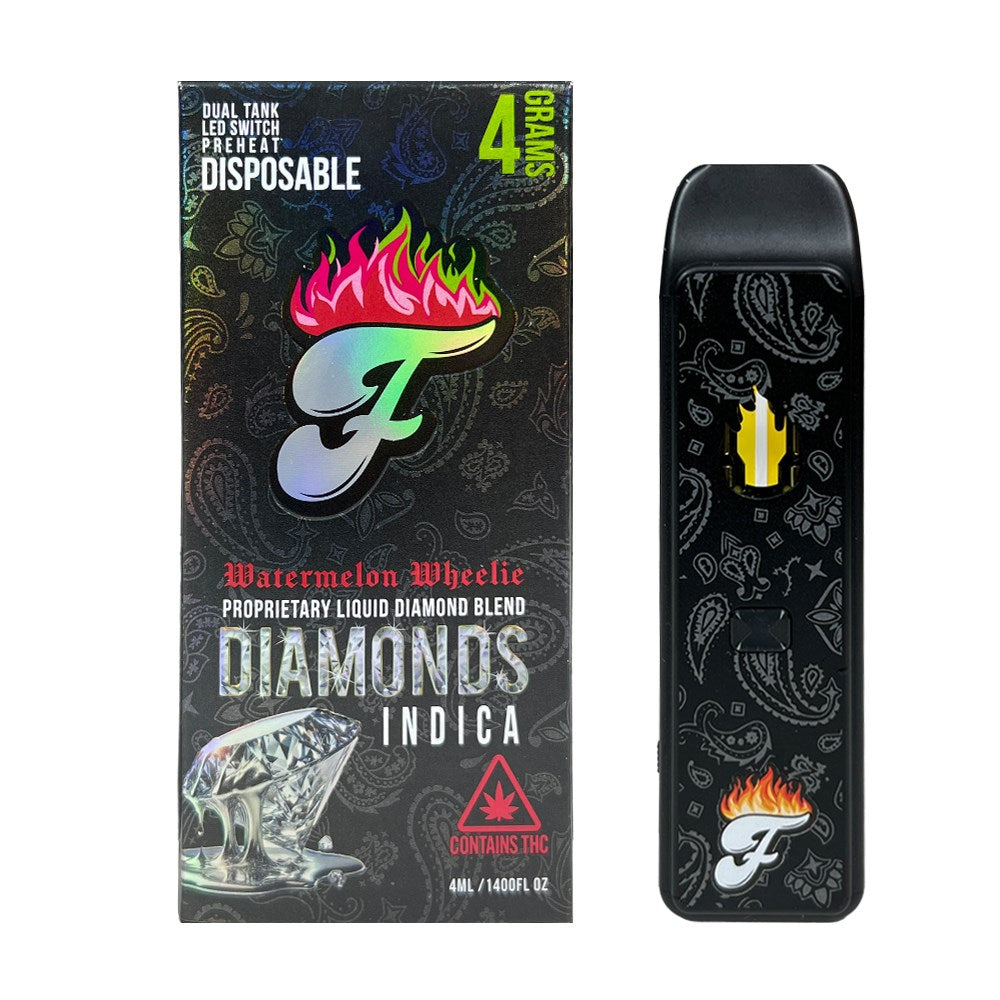 FUEGO DIAMOND BLEND 4G DISPOSABLE INDICA - WATERMELON WHEELIE