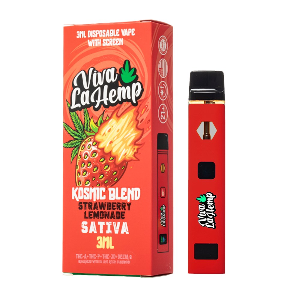 VIVA LA HEMP KOSMIC BLEND 3000MG DISPOSABLE SATIVA - STRAW LEMONADE