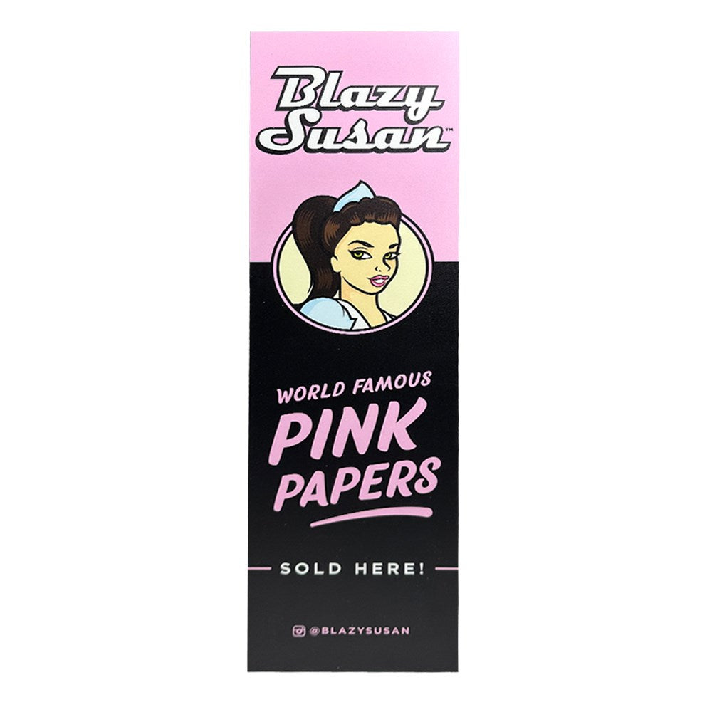 BLAZY SUSAN PINK PAPERS SIGN - WORLD FAMOUS