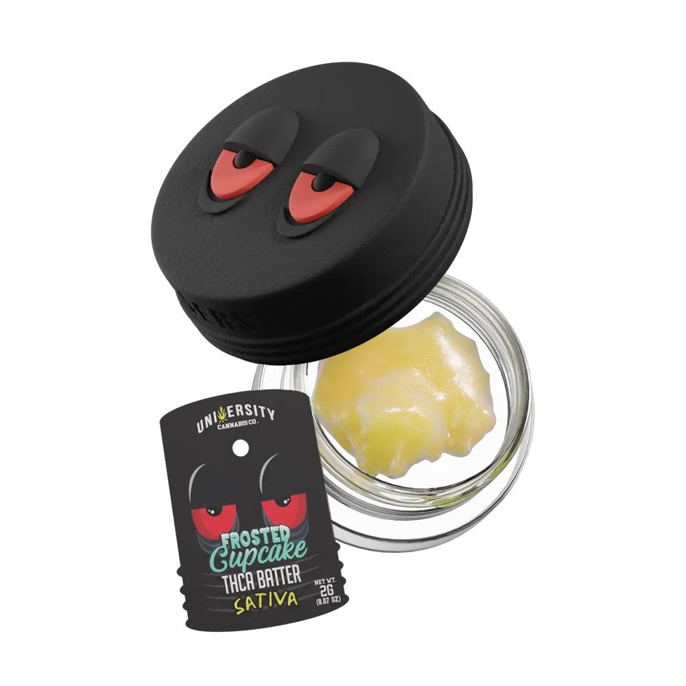 UNIVERSITY LIVE RESIN THCA 2G BATTER SATIVA - FROSTED CUPCAKE