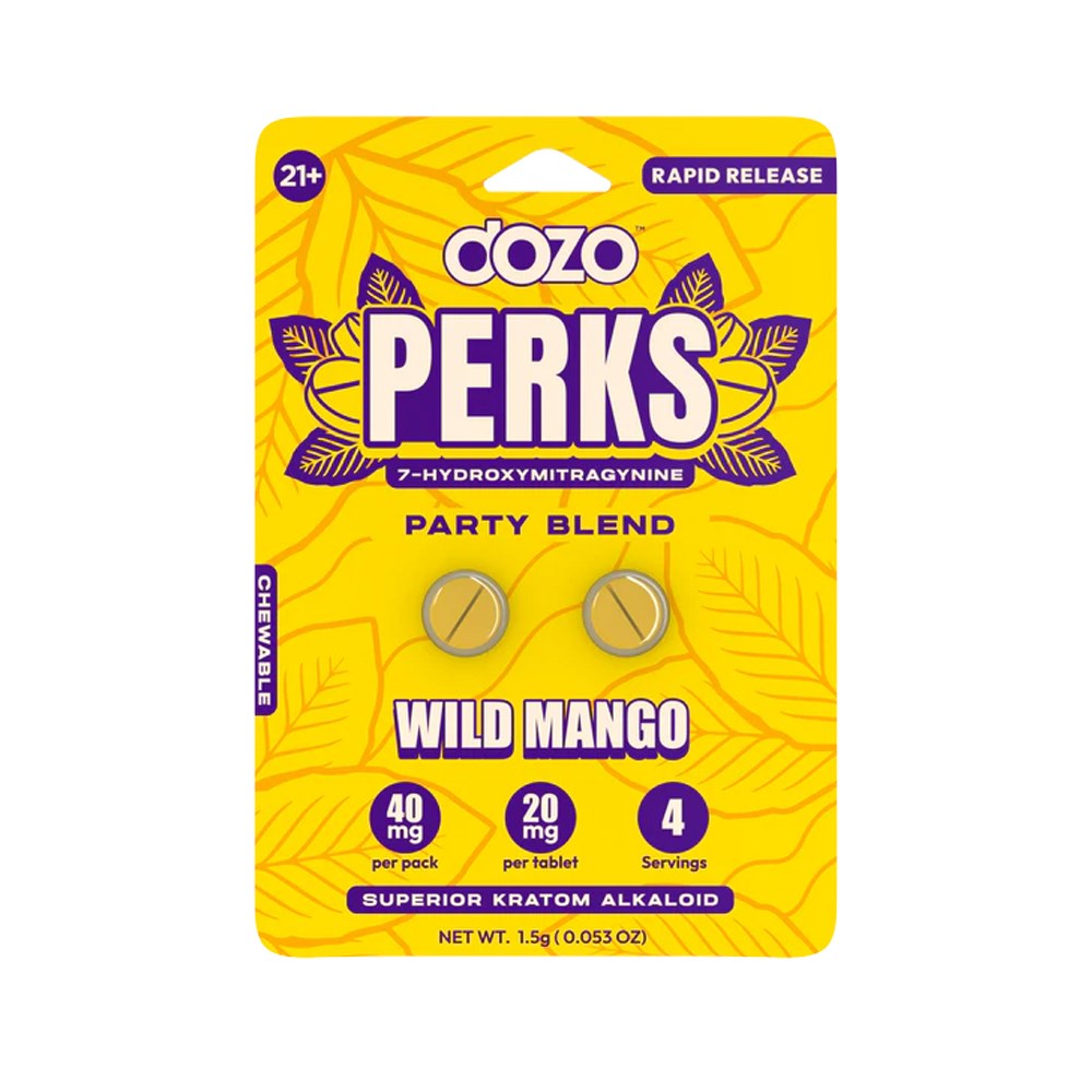 DOZO PERKS 7OHM PARTY BLEND 2CT PILLS - WILD MANGO