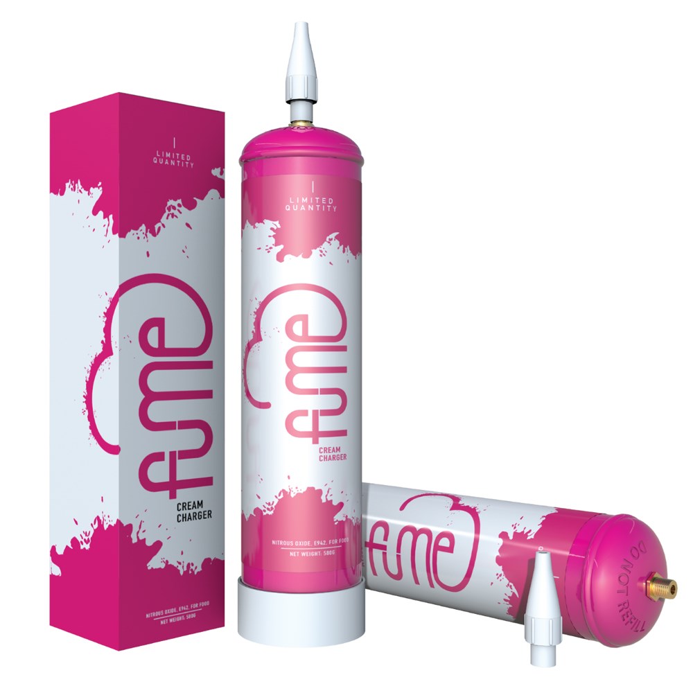 FUME 580G CREAM CHARGER - STRAWBERRY