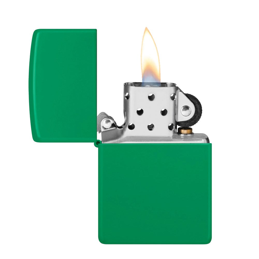 ZIPPO REG GRASS GREEN LIGHTER