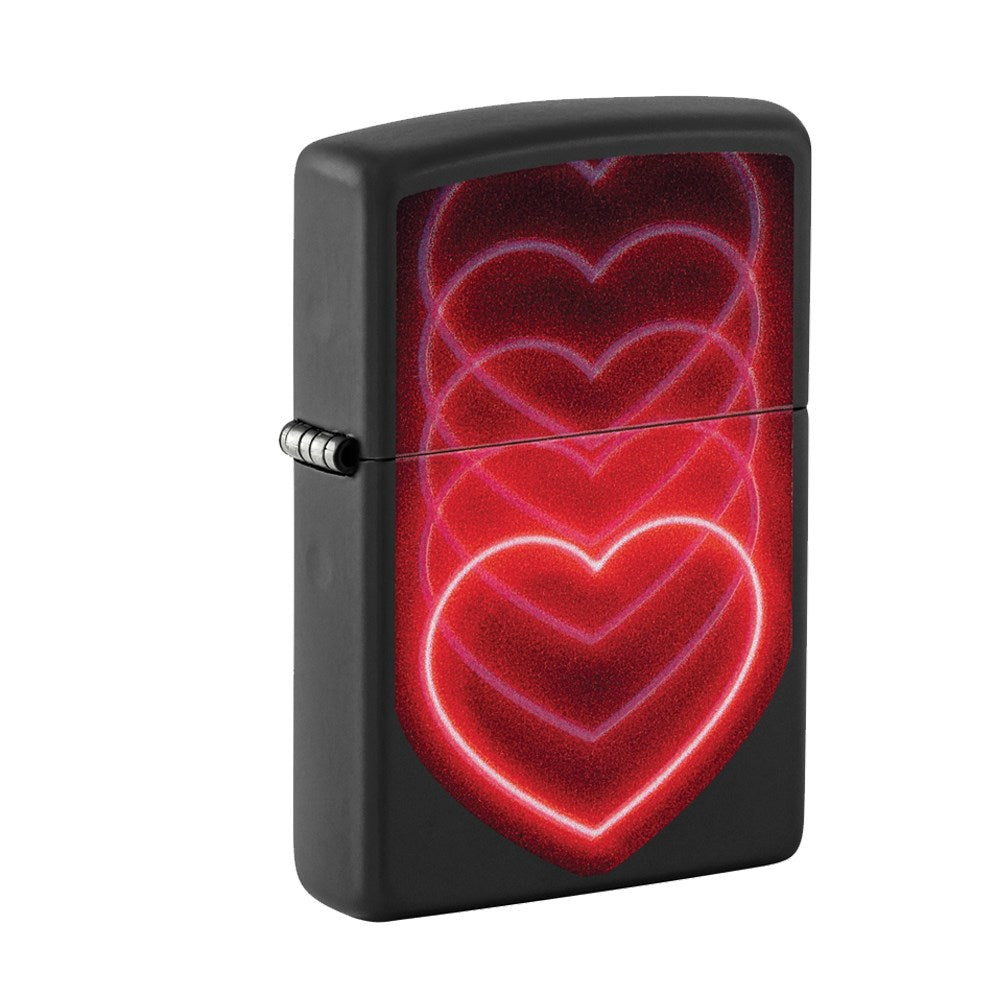 ZIPPO 218 HEARTS DESIGN LIGHTER